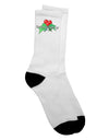 Festive Holiday Adult Crew Socks with Holly Seasons Greetings - by TooLoud-Socks-TooLoud-White-Ladies-4-6-Davson Sales