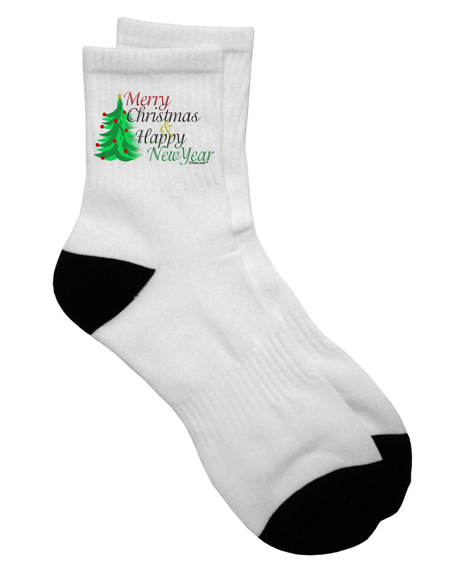 Festive Holiday Adult Short Socks - Celebrate Christmas and New Year in Style - TooLoud-Socks-TooLoud-White-Ladies-4-6-Davson Sales