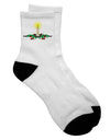 Festive Holiday Adult Short Socks - Perfect for Christmas Celebrations - TooLoud-Socks-TooLoud-White-Ladies-4-6-Davson Sales