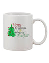 Festive Holiday Greetings Printed on an 11 oz Coffee Mug - TooLoud-11 OZ Coffee Mug-TooLoud-White-Davson Sales