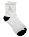 Festive Holiday Sparkle Adult Short Socks - TooLoud-Socks-TooLoud-White-Ladies-4-6-Davson Sales