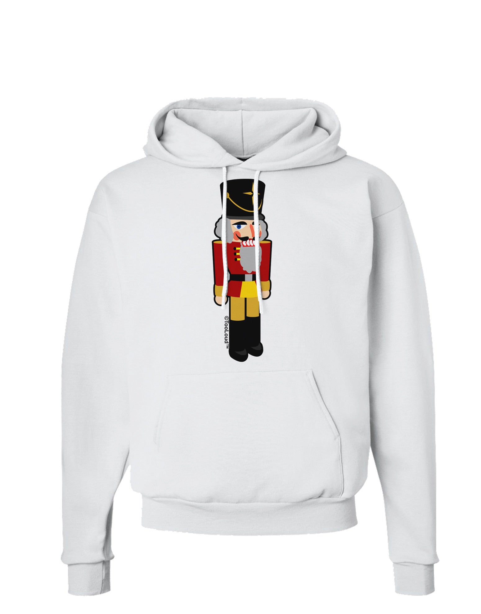 Festive Nutcracker - No Text Hoodie Sweatshirt by-Hoodie-TooLoud-White-Small-Davson Sales