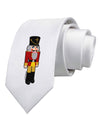 Festive Nutcracker - No Text Printed White Necktie by