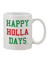 Festive Season Delight - Vibrant Red and Green Printed 11 oz Coffee Mug by TooLoud-11 OZ Coffee Mug-TooLoud-White-Davson Sales