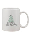 Festive Season Glitter Adorned 11 oz Coffee Mug - TooLoud-11 OZ Coffee Mug-TooLoud-White-Davson Sales