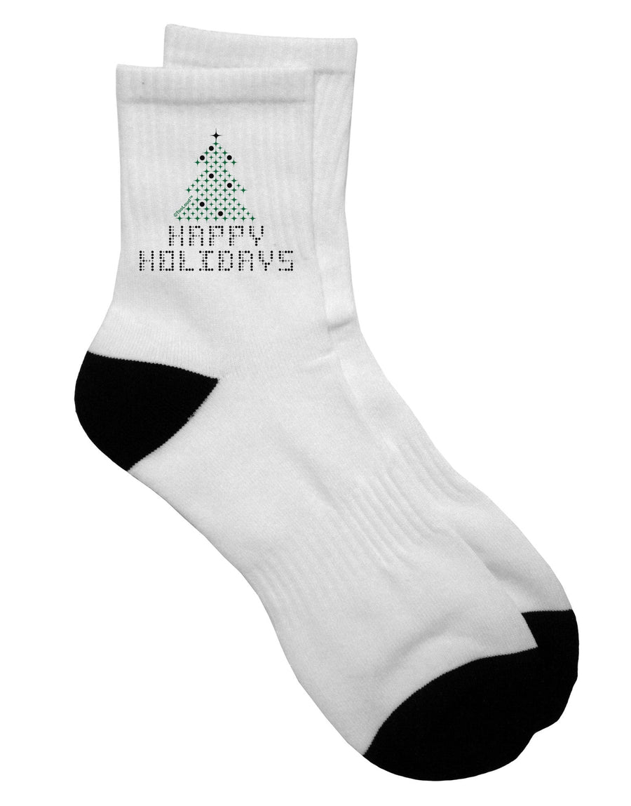 Festive Season Glittering Adult Short Socks - TooLoud-Socks-TooLoud-White-Ladies-4-6-Davson Sales