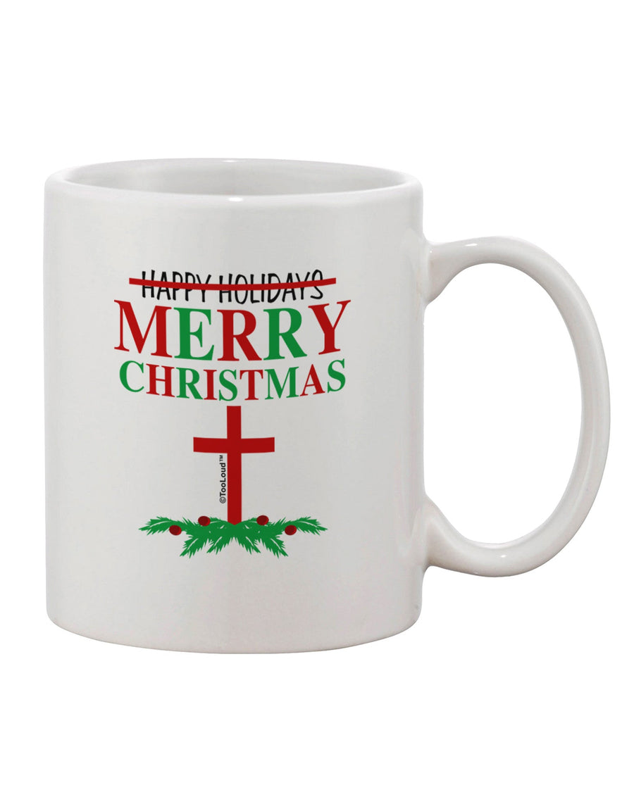 Festive Season Greetings 11 oz Coffee Mug - TooLoud-11 OZ Coffee Mug-TooLoud-White-Davson Sales