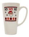 Festive Ugly Christmas Sweater 16 Ounce Conical Latte Coffee Mug - Perfect for Holiday Cheer TooLoud-Conical Latte Mug-TooLoud-White-Davson Sales