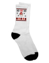 Festive Ugly Christmas Sweater Adult Crew Socks - Perfect for Holiday Cheer! - TooLoud-Socks-TooLoud-White-Ladies-4-6-Davson Sales