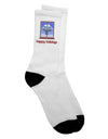 Festive Winter Appeal - Celebrate the Holidays with the Frosty Window Adult Crew Socks - TooLoud-Socks-TooLoud-White-Ladies-4-6-Davson Sales