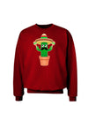 Fiesta Cactus Adult Dark Sweatshirt-Sweatshirt-TooLoud-Deep-Red-Small-Davson Sales