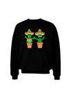 Fiesta Cactus Couple Adult Dark Sweatshirt-Sweatshirt-TooLoud-Black-Small-Davson Sales