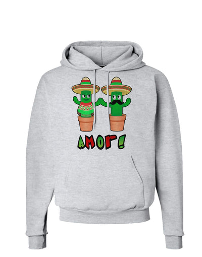 Fiesta Cactus Couple Amor Hoodie Sweatshirt-Hoodie-TooLoud-AshGray-Small-Davson Sales