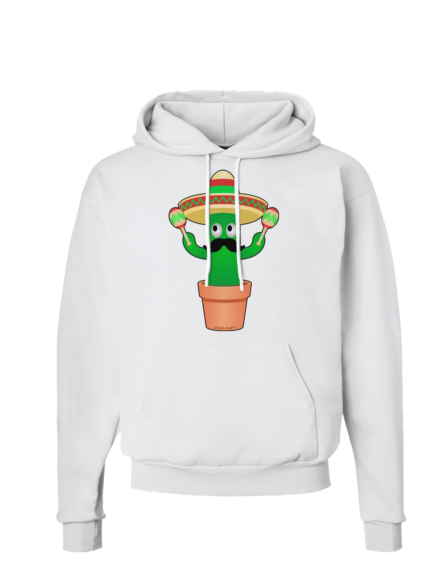 Fiesta Cactus Hoodie Sweatshirt-Hoodie-TooLoud-White-Small-Davson Sales