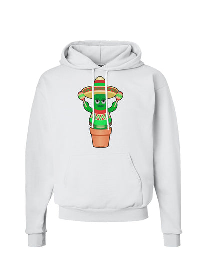 Fiesta Cactus Poncho Hoodie Sweatshirt-Hoodie-TooLoud-White-Small-Davson Sales