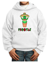 Fiesta Cactus Poncho Text Youth Hoodie Pullover Sweatshirt-Youth Hoodie-TooLoud-White-XS-Davson Sales