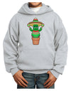 Fiesta Cactus Poncho Youth Hoodie Pullover Sweatshirt-Youth Hoodie-TooLoud-Ash-XS-Davson Sales