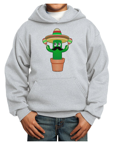 Fiesta Cactus Youth Hoodie Pullover Sweatshirt-Youth Hoodie-TooLoud-Ash-XS-Davson Sales