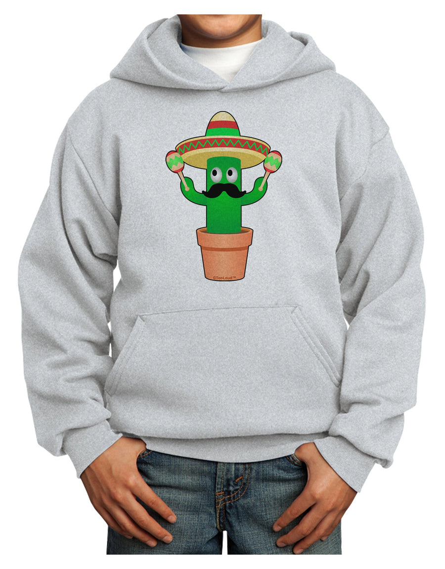 Fiesta Cactus Youth Hoodie Pullover Sweatshirt-Youth Hoodie-TooLoud-White-XS-Davson Sales