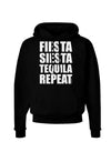 Fiesta Siesta Tequila Repeat Dark Hoodie Sweatshirt by TooLoud-Hoodie-TooLoud-Black-Small-Davson Sales