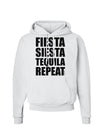 Fiesta Siesta Tequila Repeat Hoodie Sweatshirt by TooLoud-Hoodie-TooLoud-White-Small-Davson Sales