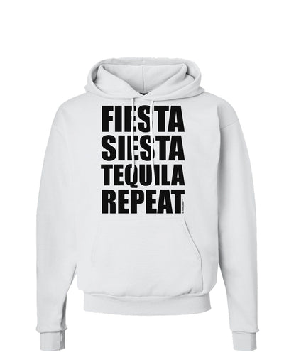 Fiesta Siesta Tequila Repeat Hoodie Sweatshirt by TooLoud-Hoodie-TooLoud-White-Small-Davson Sales