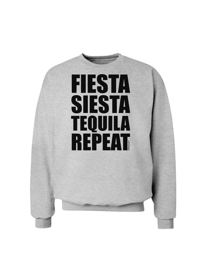 Fiesta Siesta Tequila Repeat Sweatshirt by TooLoud-Sweatshirts-TooLoud-AshGray-Small-Davson Sales