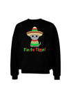 Fiesta Time - Cute Sombrero Cat Adult Dark Sweatshirt by TooLoud-Sweatshirts-TooLoud-Black-Small-Davson Sales