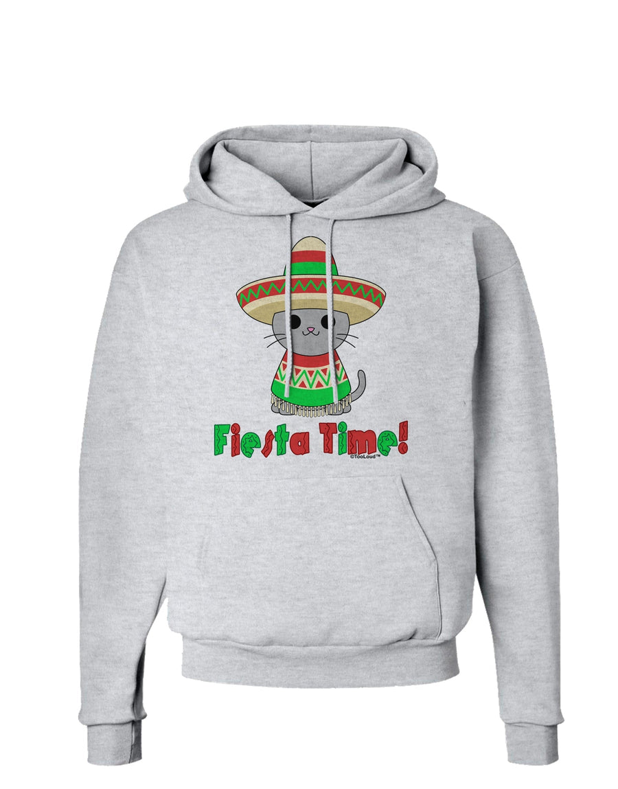 Fiesta Time - Cute Sombrero Cat Hoodie Sweatshirt by TooLoud-Hoodie-TooLoud-White-Small-Davson Sales