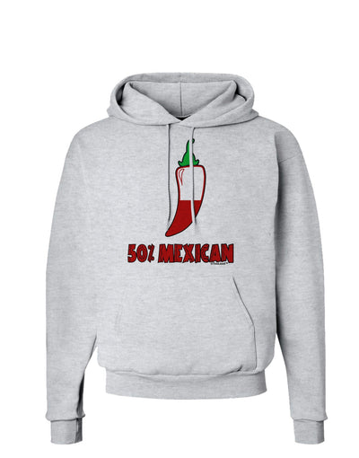 Fifty Percent Mexican Hoodie Sweatshirt-Hoodie-TooLoud-AshGray-Small-Davson Sales