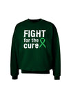 Fight for the Cure - Light Green Ribbon Celiac Disease Adult Dark Sweatshirt-Sweatshirts-TooLoud-Deep-Forest-Green-Small-Davson Sales