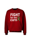 Fight for the Cure - Light Green Ribbon Celiac Disease Adult Dark Sweatshirt-Sweatshirts-TooLoud-Deep-Red-Small-Davson Sales