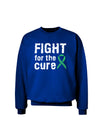 Fight for the Cure - Light Green Ribbon Celiac Disease Adult Dark Sweatshirt-Sweatshirts-TooLoud-Deep-Royal-Blue-Small-Davson Sales