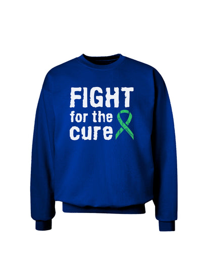 Fight for the Cure - Light Green Ribbon Celiac Disease Adult Dark Sweatshirt-Sweatshirts-TooLoud-Deep-Royal-Blue-Small-Davson Sales