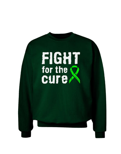 Fight for the Cure - Lime Green Ribbon Lyme Disease Adult Dark Sweatshirt-Sweatshirts-TooLoud-Deep-Forest-Green-Small-Davson Sales