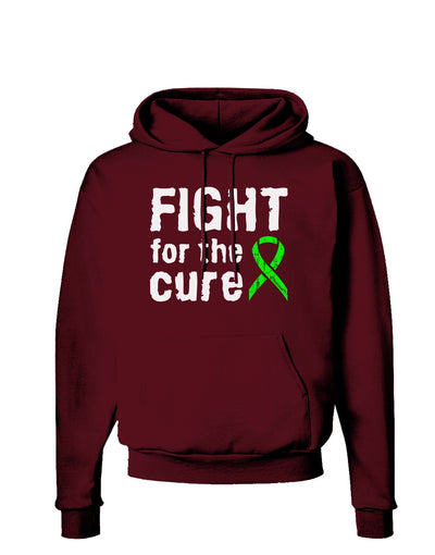 Fight for the Cure - Lime Green Ribbon Lyme Disease Dark Hoodie Sweatshirt-Hoodie-TooLoud-Maroon-Small-Davson Sales