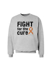 Fight for the Cure - Orange Ribbon Leukemia Sweatshirt-Sweatshirts-TooLoud-AshGray-Small-Davson Sales