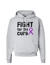 Fight for the Cure - Purple Ribbon Crohnâ€™s Disease Hoodie Sweatshirt-Hoodie-TooLoud-AshGray-Small-Davson Sales