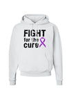 Fight for the Cure - Purple Ribbon Crohnâ€™s Disease Hoodie Sweatshirt-Hoodie-TooLoud-White-Small-Davson Sales