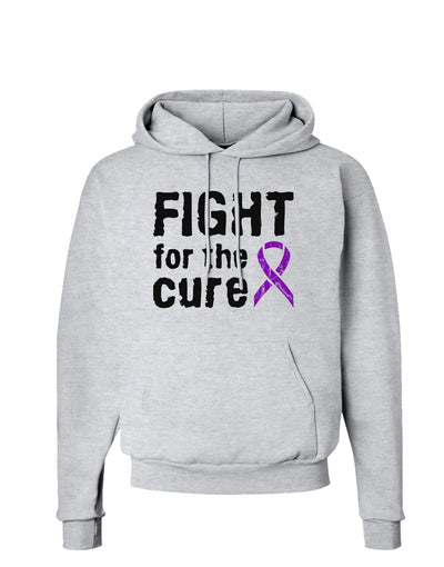 Fight for the Cure - Purple Ribbon Epilepsy Hoodie Sweatshirt-Hoodie-TooLoud-AshGray-Small-Davson Sales