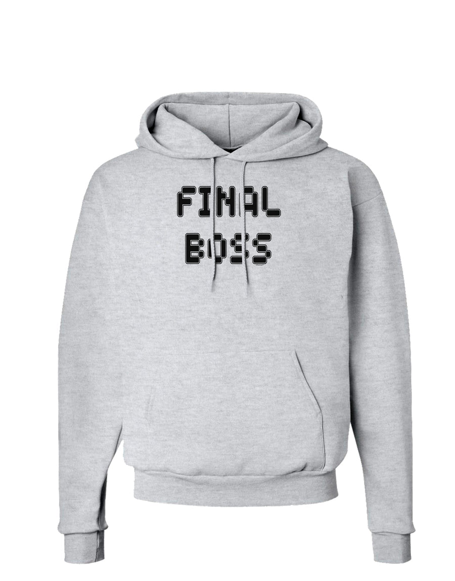 Final Boss Text - Boss Day Hoodie Sweatshirt-Hoodie-TooLoud-White-Small-Davson Sales