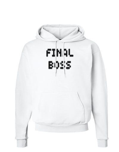 Final Boss Text - Boss Day Hoodie Sweatshirt-Hoodie-TooLoud-White-Small-Davson Sales