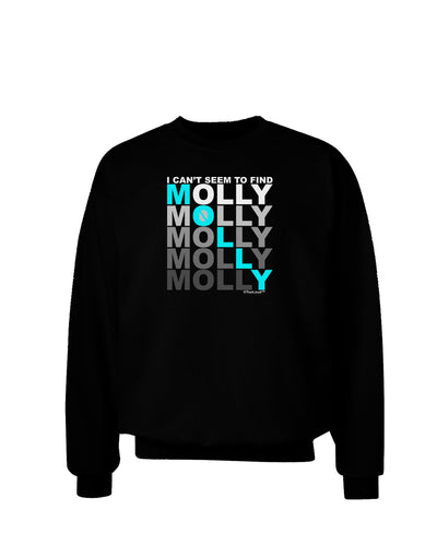 Find Molly Blue Adult Dark Sweatshirt-Sweatshirts-TooLoud-Black-Small-Davson Sales