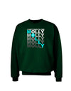 Find Molly Blue Adult Dark Sweatshirt-Sweatshirts-TooLoud-Deep-Forest-Green-Small-Davson Sales