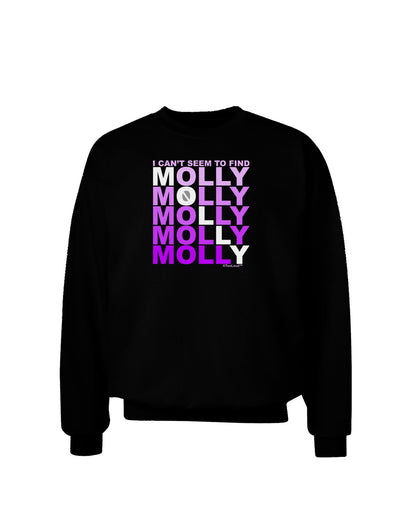 Find Molly Purple Adult Dark Sweatshirt-Sweatshirts-TooLoud-Black-Small-Davson Sales