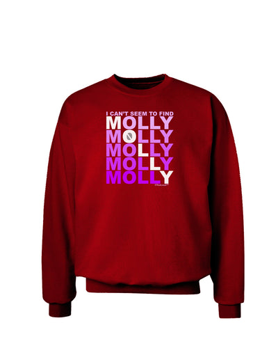 Find Molly Purple Adult Dark Sweatshirt-Sweatshirts-TooLoud-Deep-Red-Small-Davson Sales