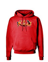 Fire Masquerade Mask Dark Hoodie Sweatshirt by TooLoud-Hoodie-TooLoud-Red-Small-Davson Sales