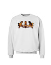 Fire Masquerade Mask Sweatshirt by TooLoud-Sweatshirts-TooLoud-White-Small-Davson Sales