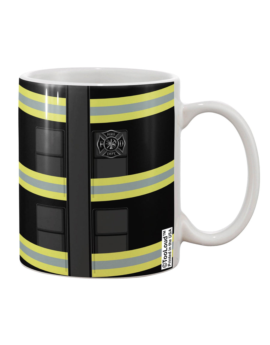 Firefighter Black AOP Printed 11 oz Coffee Mug - Expertly Crafted Drinkware TooLoud-11 OZ Coffee Mug-TooLoud-White-Davson Sales