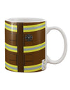Firefighter Brown AOP Printed 11 oz Coffee Mug - Expertly Crafted Drinkware TooLoud-11 OZ Coffee Mug-TooLoud-White-Davson Sales